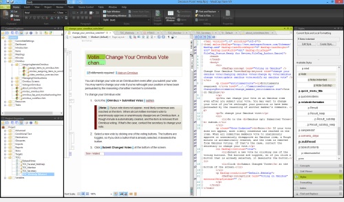 Madcap Flare: Topic XML view and text view