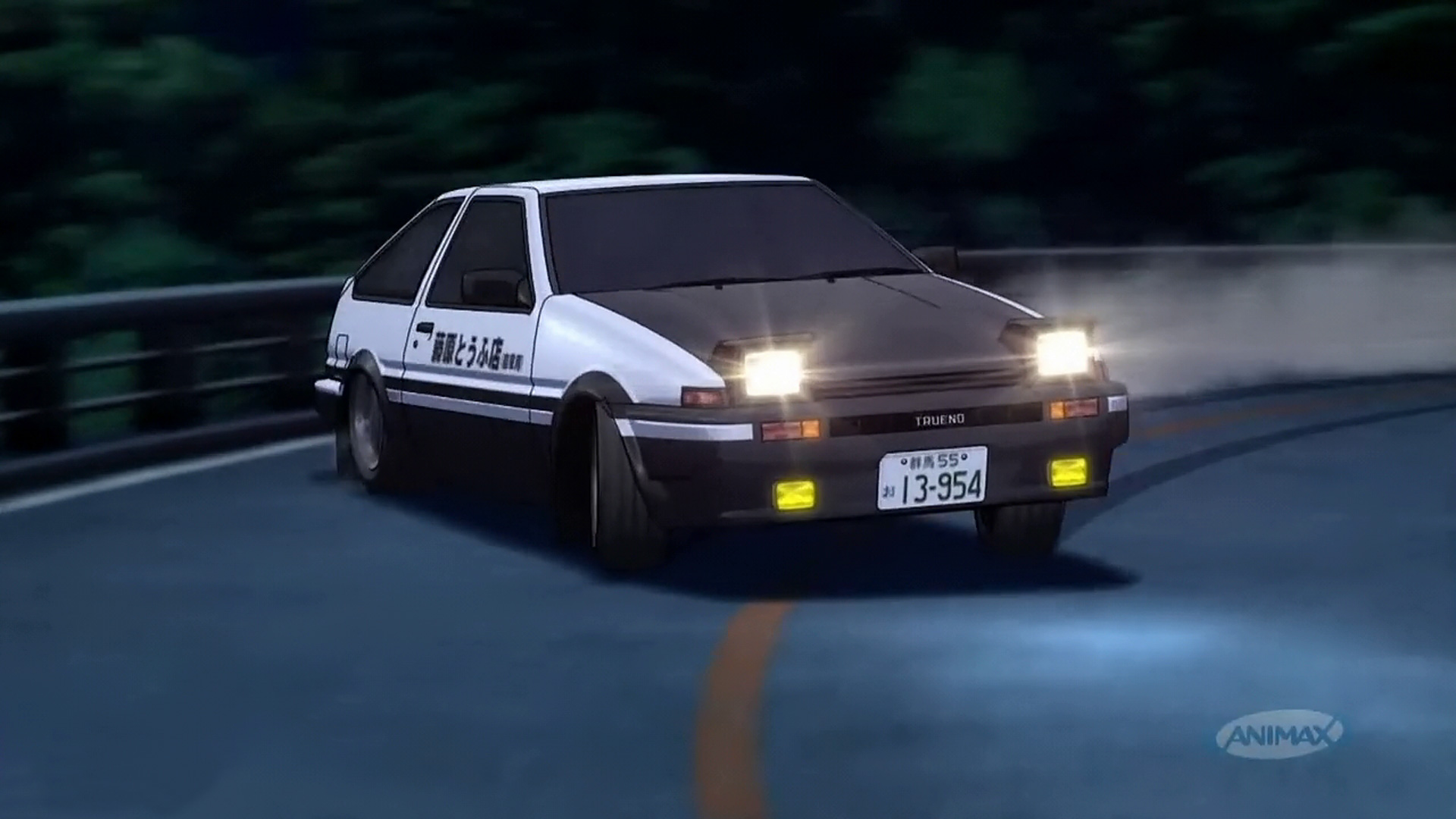 Lexica - Ae86 trueno JDM car , sticker, initial d anime style, solid  background color
